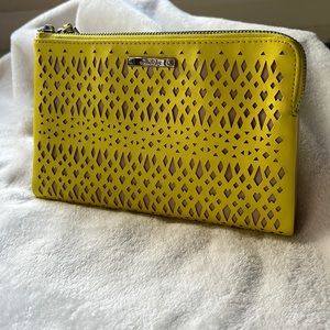 Stella & Dot yellow clutch.